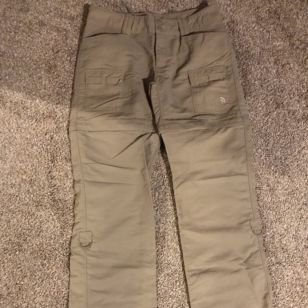 North Face size 6 tan athletic pants